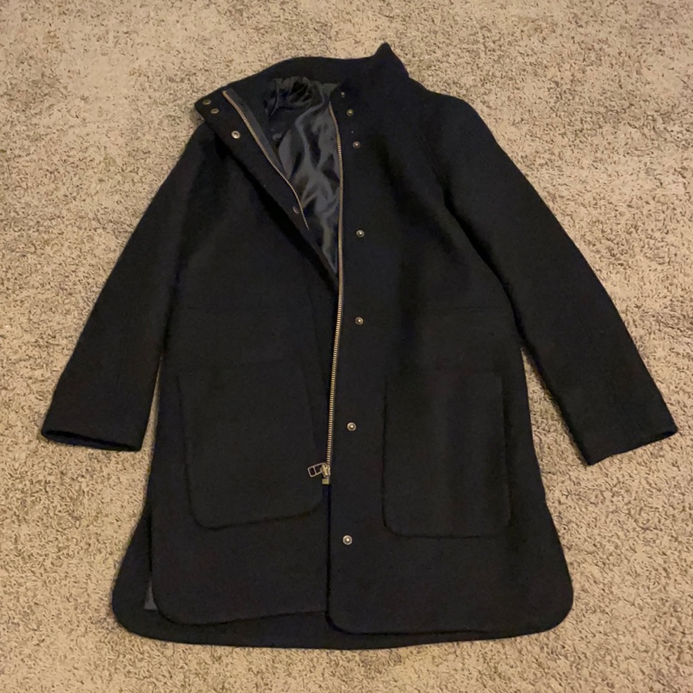 NEW Madewell estate cocoon coat black small